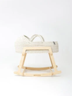 Anzy Home Doll Cradle Round Hood With Stand