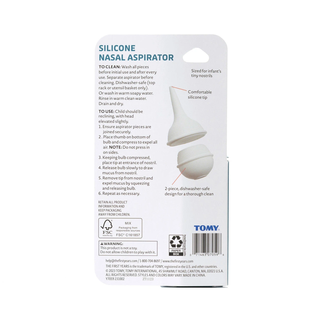 The First Years Silicone Nasal Aspirator 4 The First Years Silicone Nasal Aspirator - Image 4