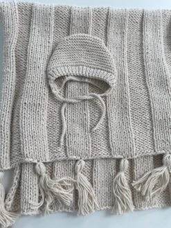 Anzy Home Boho Lightweight Baby Blanket + Bonnet Set