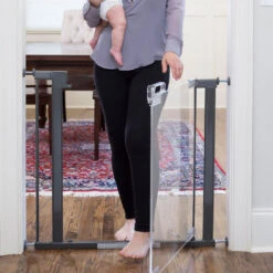 Qdos Crystal Designer Pressure Mount Baby Gate -Megababies USA qdos safety babyproofing crystal baby gate pressure mount