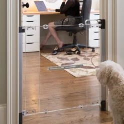 Qdos Crystal Designer Hardware Mount Baby Gate -Megababies USA qdos safety crystal baby gate hardware mounted hi res 286 29