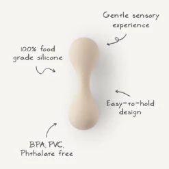 Mushie Silicone Baby Rattle Toy -Megababies USA rattle teether.webinfo