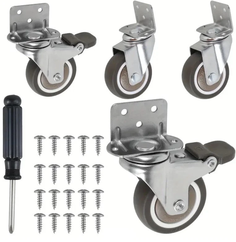 Swabies Heavy-Duty Swivel Casters With Dual Lock For Porta Cribs 1 Swabies Heavy-Duty Swivel Casters With Dual Lock For Porta Cribs