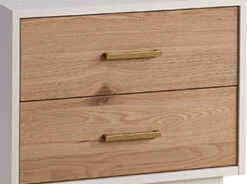 Natart Como Naturale Nightstand -Megababies USA signature wood white rustic oak