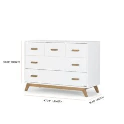 Dadada Soho 5-Drawer Dresser -Megababies USA soho 5 drawer nursery dresser dresser white walnut 519546