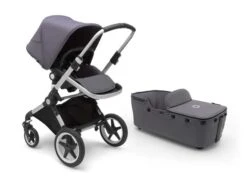 Bugaboo Lynx Stroller + Bassinet Bundle -Megababies USA steel blue