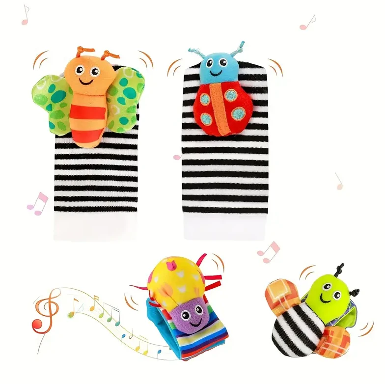 Swabies Sock And Wrist Rattle 1 Swabies Sock And Wrist Rattle