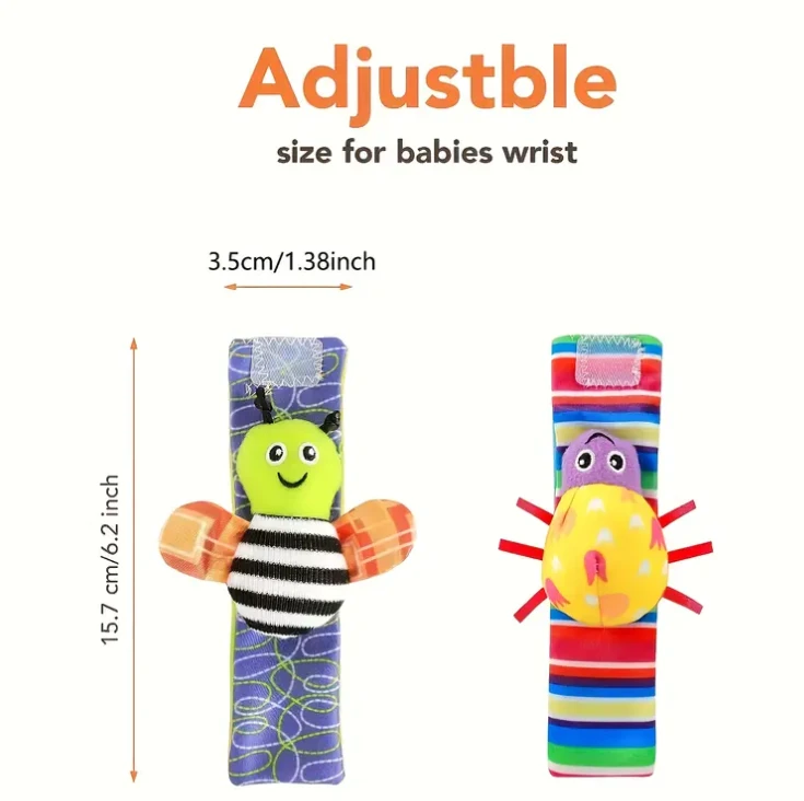 Swabies Sock And Wrist Rattle 5 Swabies Sock And Wrist Rattle - Image 5