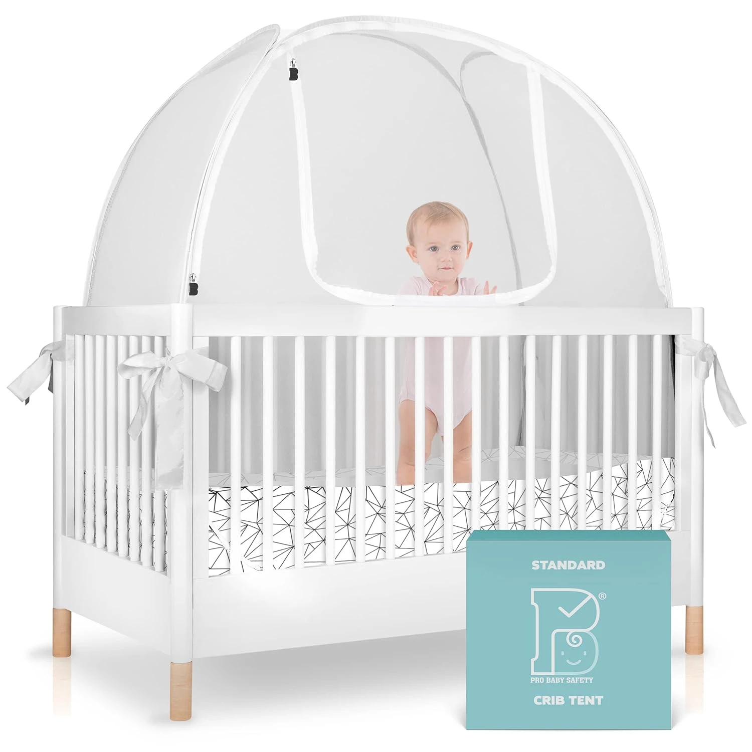 Pro Baby Safety Premium Mesh Crib Tent 1 Pro Baby Safety Premium Mesh Crib Tent