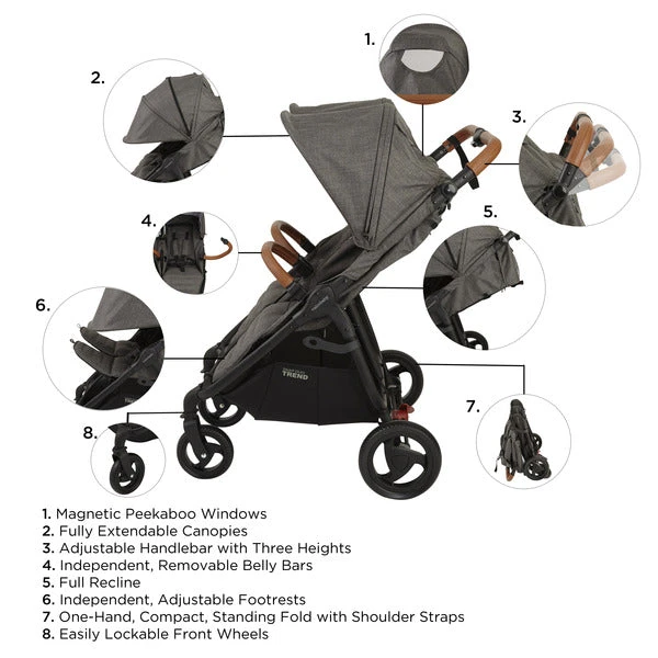 Valco Baby Duo Trend Double Stroller- Limited Edition 8 Valco Baby Duo Trend Double Stroller- Limited Edition - Image 8