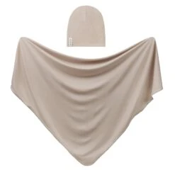 Ely's & Co. Modal Swaddle Blanket And Beanie Hat Gift Set -Megababies USA tanmodal2 6c9bb992 15c7 4150 8024 f32627a55292