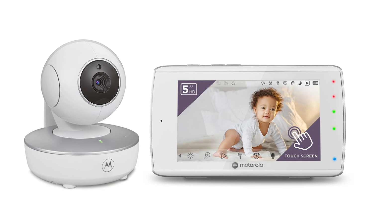 Motorola Nursery VM36XL Touch Connect 5.0” Wi-Fi Video Baby Monitor With Touch Screen 1 Motorola Nursery VM36XL Touch Connect 5.0” Wi-Fi Video Baby Monitor With Touch Screen