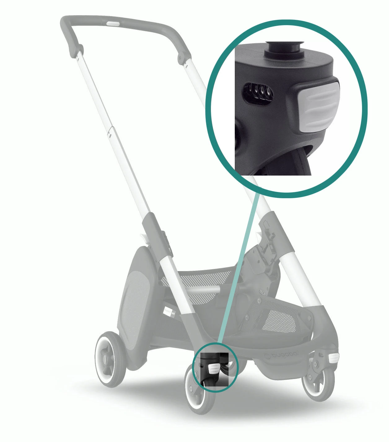 Bugaboo Ant Swivel Wheels Release Buttons 2 Bugaboo Ant Swivel Wheels Release Buttons - Image 2